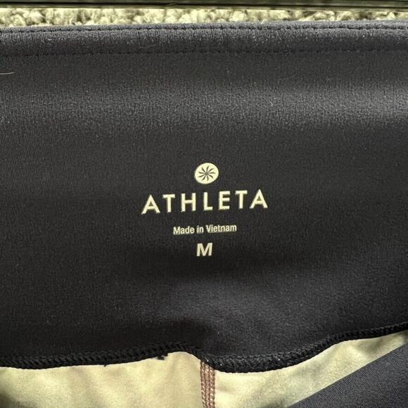 Athleta Leggings Women's Size Medium Yoga Pants Mesh See Through Legs - Picture 12 of 14